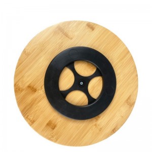 Бамбукова въртяща се тава за съхранение на тава за оранжерия