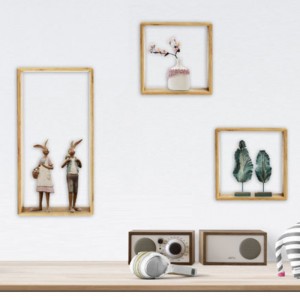 DIR Бамбукова рамка за стенна декорация Комплект организация за съхранение