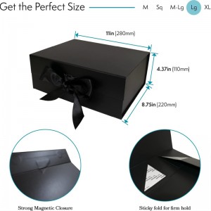 Класическа подаръчна кутия за вино с лента