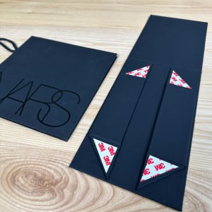 Черна луксозна сгъваема кутия & Комплект чанти