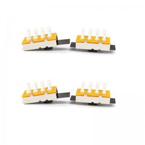 Slide Switch SS23L16, висок ток, три-Позиция, двойно-ред, 8-щифт, превключвател на шредер, вертикален плъзгащ се превключвател за механично о...