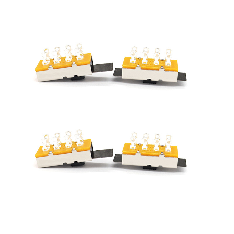 Slide Switch SS23L16, висок ток, три-Позиция, двойно-ред, 8-щифт, превключвател на шредер, вертикален плъзгащ се превключвател за механично оборудване