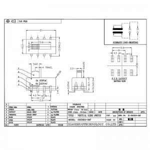 SLIDE SWITCH SS23H30 ДВЕ-Позиция за домакински уреди, медицинска помощ, оборудване за грижа за косата и косата, високо-ток 3-Поставете плъзг...