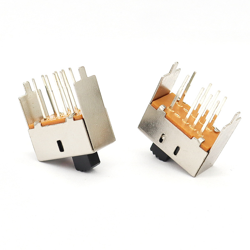 Slide Switch S23E03 Микро плъзгащ се превключвател за горелка за подчинение на сешоара, двойно-Ред 8-ПИН вертикален два-Поставка Slide превключвател