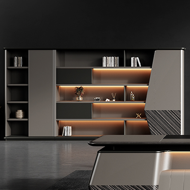 Модел DBT006 Луксозен панел-стил Мениджър Единично изпълнително бюро, Председател\Голямо офис бюро с комплект столове, бюро Boss