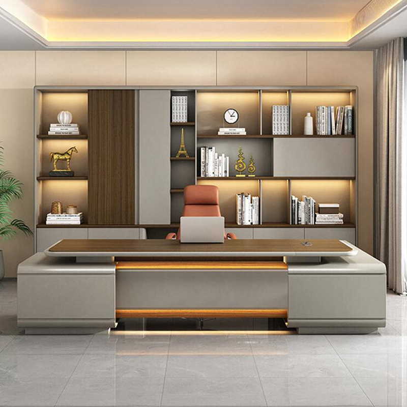 Модел DBT008 Executive Desk, President/Офис бюро на председателя, първокласно голямо бюро за мениджър с комплект офис столове за мениджър\Офисът на